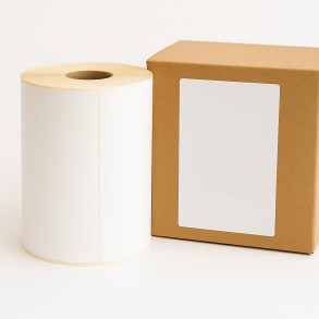 Termoetikety 103x199 mm bilé, návin 250ks, dutinka kotoučku 25mm