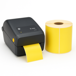 Termoetikety 100x50 mm žluté, návin 1000ks, dutinka kotoučku 40mm