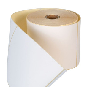 Samolepící termo etikety na roli, A6 (100x150mm), 300ks, D25mm Perforace