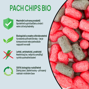 Fixační výplňová tělíska Pack Chips BIO, 200 litrů, v krabici - Flamenco