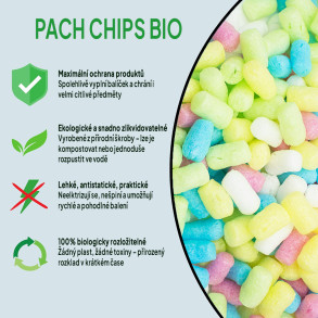 Fixační výplňová tělíska Pack Chips BIO, 500 litrů, v krabici - Tutti Frutti