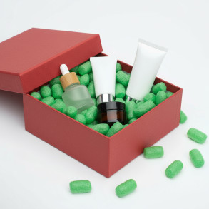 Fixační výplňová tělíska Pack Chips BIO, 400 litrů, Lesní Zeleň