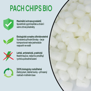 Fixační výplňová tělíska Pack Chips BIO, 400 litrů, Bílý