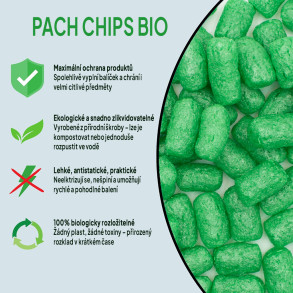Fixační výplňová tělíska Pack Chips BIO, 100 litrů, Lesní Zeleň