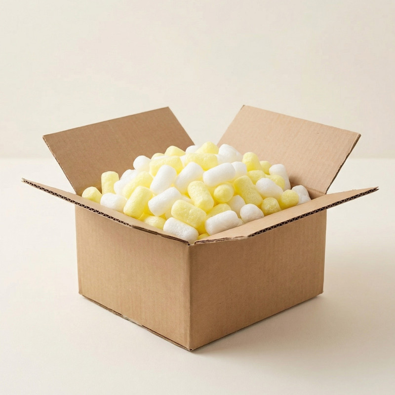 Fixační výplňová tělíska Pack Chips BIO, 200 litrů, v krabici - Vanilla Bloom