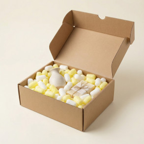 Fixační výplňová tělíska Pack Chips BIO, 200 litrů, v krabici - Vanilla Bloom