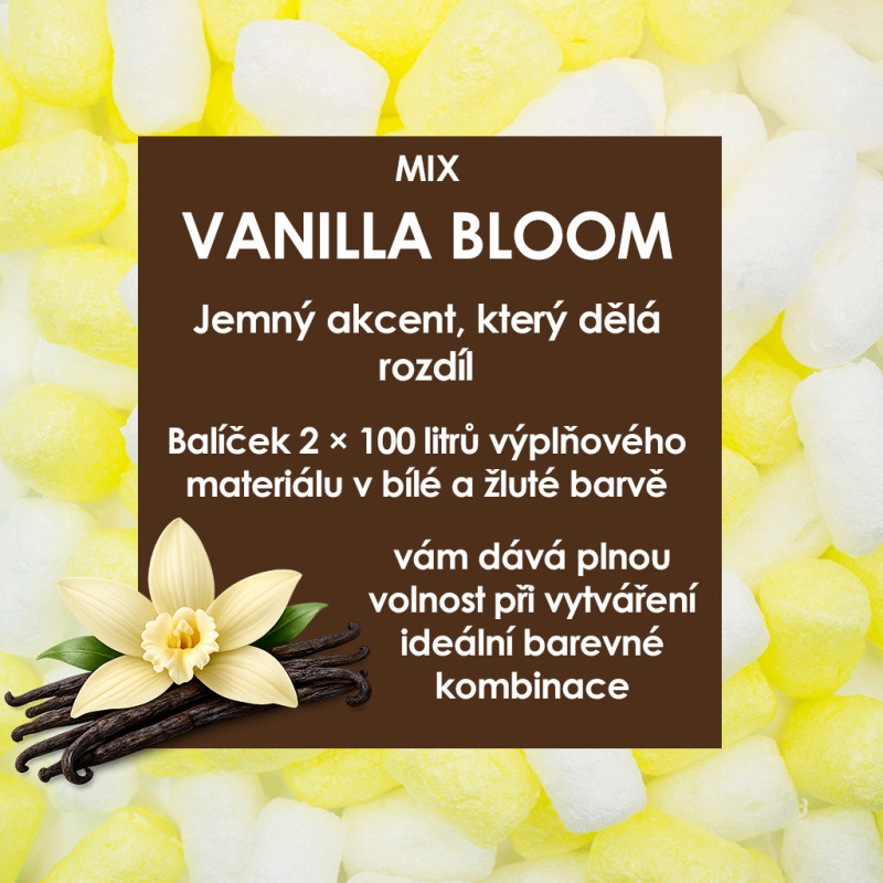 Fixační výplňová tělíska Pack Chips BIO, 200 litrů, v krabici - Vanilla Bloom