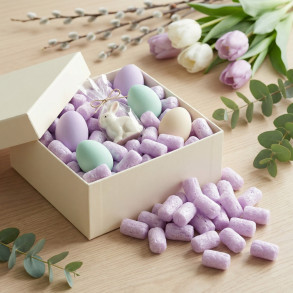 Fixační výplňová tělíska Pack Chips BIO, 400 litrů, Levandule