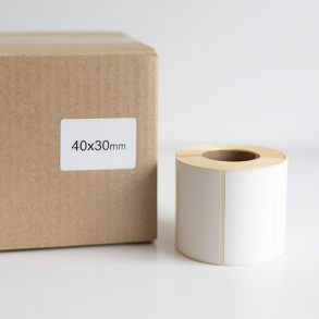 Termotransferové etikety 40x30mm 2000 ks 40mm bílé