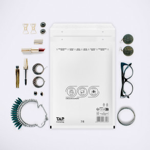 Bublinková obálka bílá, G17 250x350 mm, balení 100 ks EKO TAP Comebag®