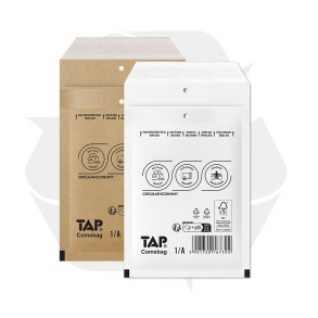 Bublinková obálka bílá, H18 290x370 mm, balení 100 ks EKO TAP Comebag®