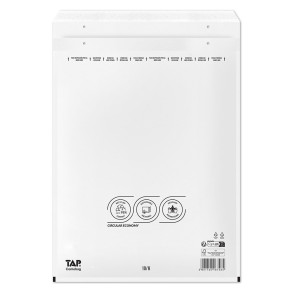 Bublinková obálka bílá, K20 370x480 mm, balení 100 ks EKO TAP Comebag®