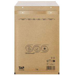 Bublinková obálka hnědá, G17 250x350 mm, balení 100 ks EKO TAP Comebag®