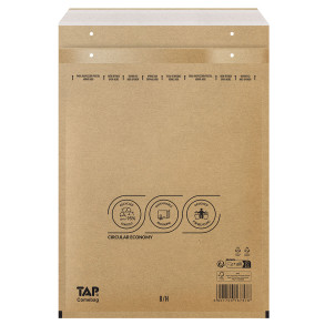 Bublinková obálka hnědá, H18 290x370 mm, balení 100 ks EKO TAP Comebag®