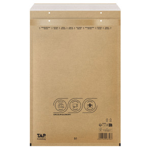 Bublinková obálka hnědá, I19 320x455 mm, balení 100 ks EKO TAP Comebag®
