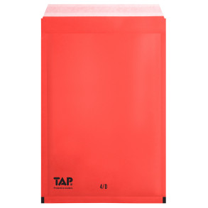 Bublinková obálka červená, D14 200x275 mm, balení 100 ks EKO TAP Comebag®