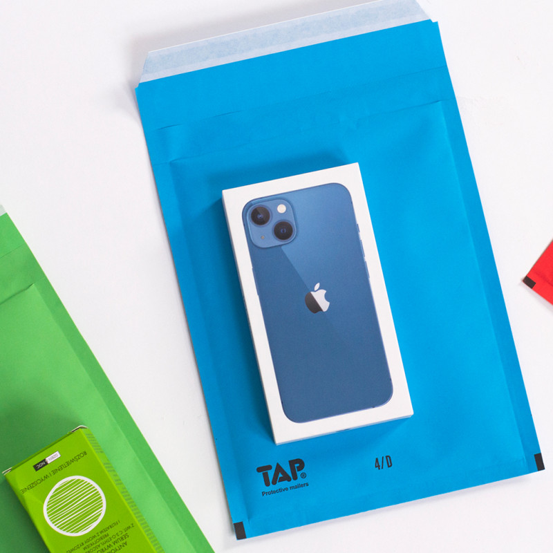 Bublinková obálka zelená, D14 200x275 mm, balení 100 ks EKO TAP Comebag®