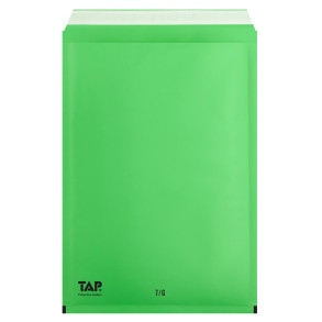 Bublinková obálka zelená, G17 250x350 mm, balení 100 ks EKO TAP Comebag®