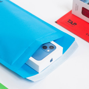 Bublinková obálka modrá, G17 250x350 mm, balení 100 ks EKO TAP Comebag®