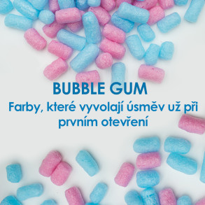Fixační výplňová tělíska Pack Chips BIO, 200 litrů, v krabici - Bubble Gum