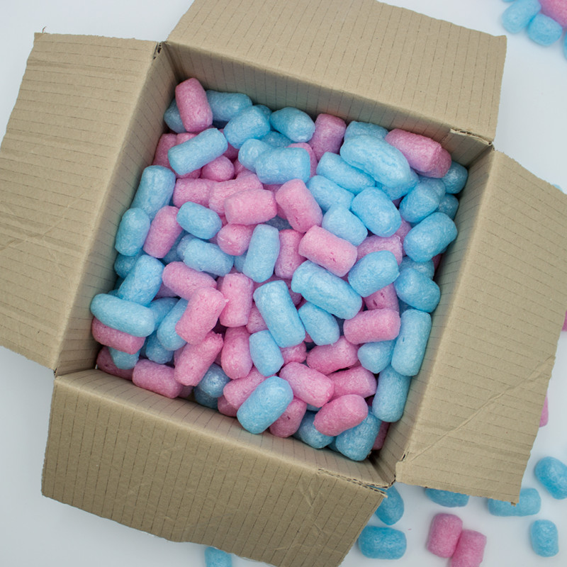 Fixační výplňová tělíska Pack Chips BIO, 200 litrů, v krabici - Bubble Gum