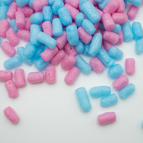 Fixační výplňová tělíska Pack Chips BIO, 200 litrů, v krabici - Bubble Gum