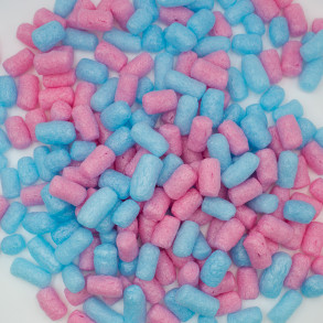 Fixační výplňová tělíska Pack Chips BIO, 200 litrů, v krabici - Bubble Gum