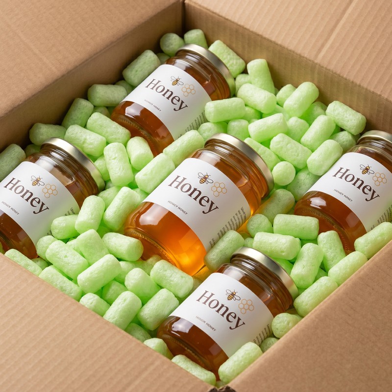 Fixační výplňová tělíska Pack Chips BIO, 200 litrů, zelená