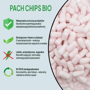 Fixační výplňová tělíska Pack Chips BIO, 400 litrů, Pudrová