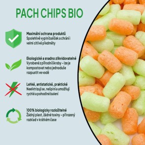 Fixační výplňová tělíska Pack Chips BIO, 200 litrů, v krabici - Pumpkin