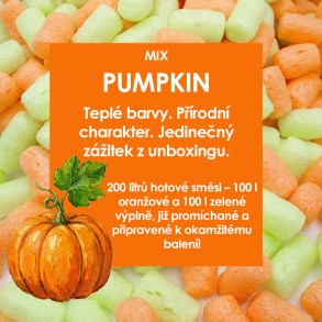 Fixační výplňová tělíska Pack Chips BIO, 200 litrů, v krabici - Pumpkin