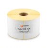 Termoetikety 103x199 mm bílé – 1000 ks, dutinka 40 mm, perforace