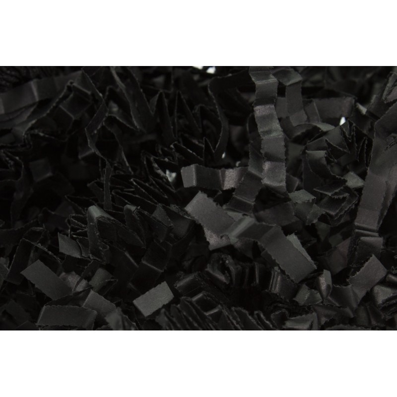 Papírové třísky Basic 4 mm černý  1 kg